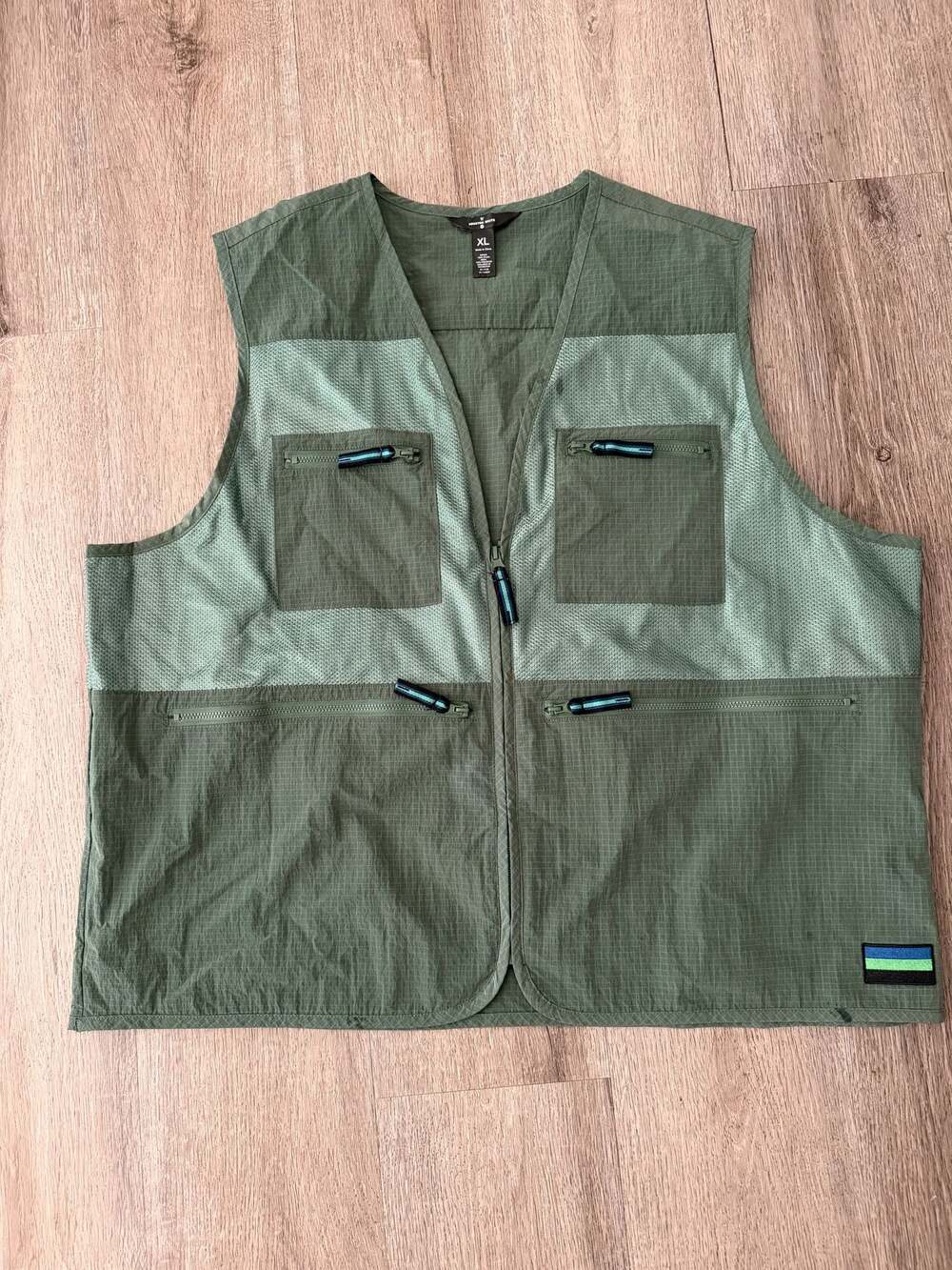 Houston White Utility Fishing Vest Olive Green XL